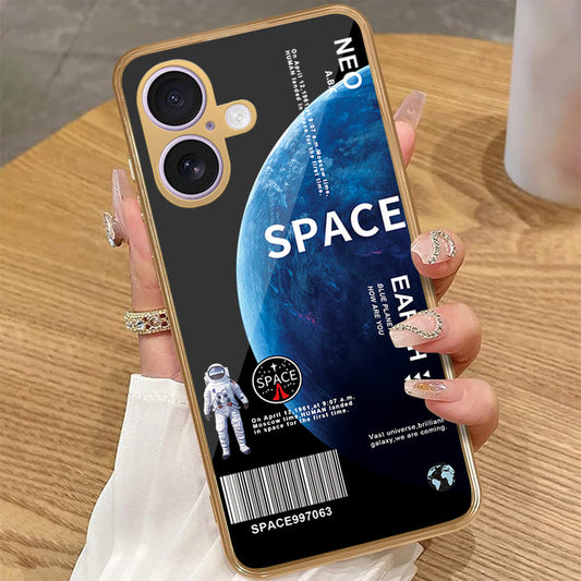 iPhone 16 - Limitless Series - HQ Premium Shine Durable Golden Electroplate Case