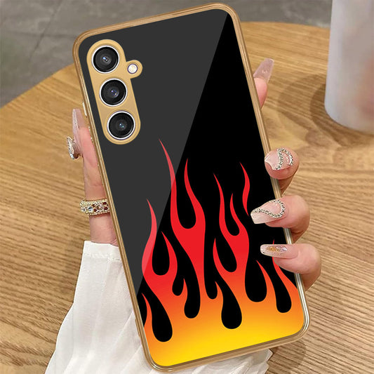 Samsung Galaxy A35 - Stellar Series - HQ Premium Shine Durable Golden Electroplate Case