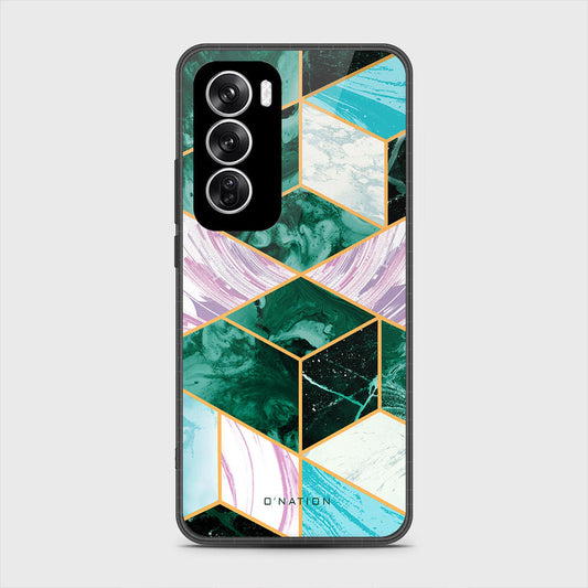 Oppo Reno 12 Cover - O'Nation Shades of Marble Series - HQ Premium Shine Durable Shatterproof Case