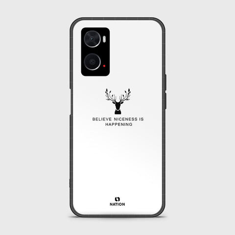 Oppo A96 4G Cover- Nice Series - HQ Ultra Shine Premium Infinity Glass Soft Silicon Borders Case