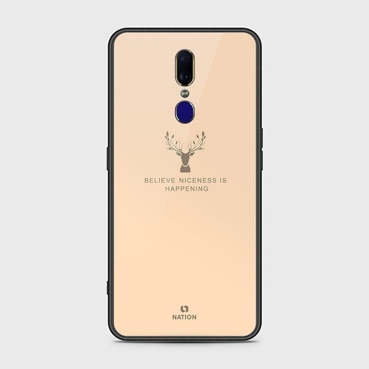 Oppo A9 / A9x Cover - Nice Series - D332 - HQ Ultra Shine Premium Infinity Glass Soft Silicon Borders Case ( Fast Delivery )
