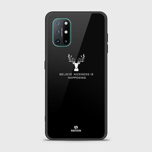 OnePlus 8T Cover - Nice Series - D338 - HQ Ultra Shine Premium Infinity Glass Soft Silicon Borders Case ( Fast Delivery ) (SU)