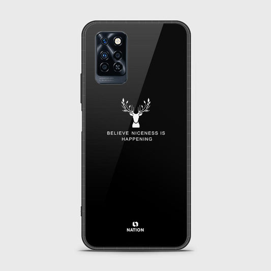 Infinix Note 10 Pro Cover- Nice Series -  D52 -HQ Ultra Shine Premium Infinity Glass Soft Silicon Borders Case ( Fast Delivery )