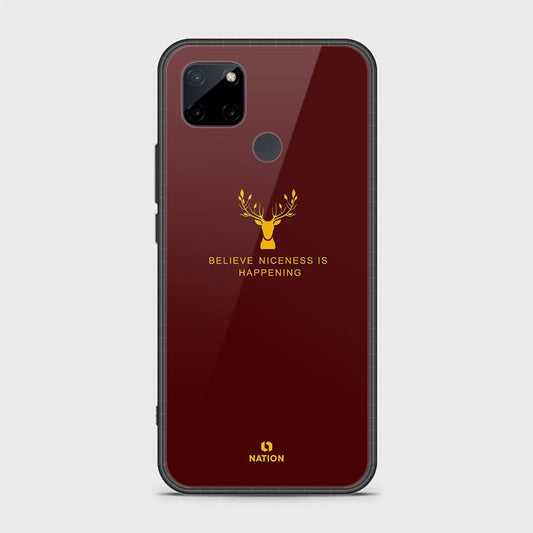 Realme C25Y Cover- Nice Series - D28 - HQ Ultra Shine Premium Infinity Glass Soft Silicon Borders Case ( Fast Delivery )