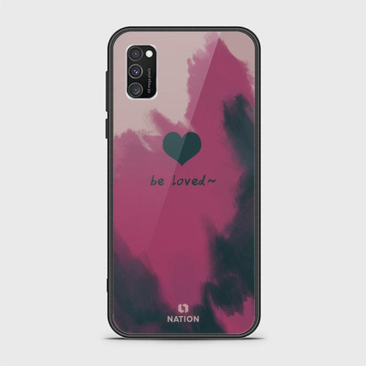 Samsung Galaxy A02s Cover - ONation Heart Series - D343 - HQ Ultra Shine Premium Infinity Glass Soft Silicon Borders Case ( Fast Delivery )