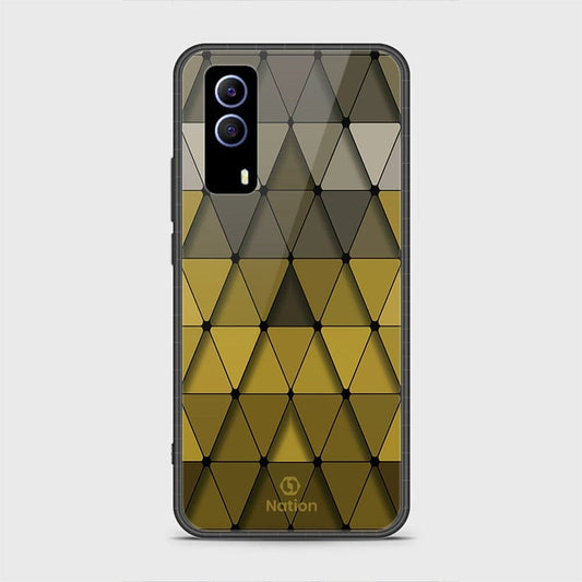 Vivo Y53s 5G Cover - Onation Pyramid Series - D11 - HQ Ultra Shine Premium Infinity Glass Soft Silicon Borders Case ( Fast Delivery )