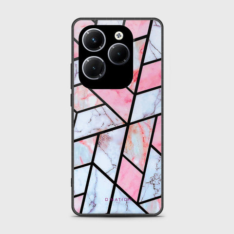 Infinix Hot 40 Pro Cover- O'Nation Shades of Marble Series - HQ Ultra Shine Premium Infinity Glass Soft Silicon Borders Case