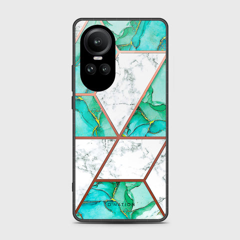 Oppo Reno 10 Pro Cover- O'Nation Shades of Marble Series - HQ Ultra Shine Premium Infinity Glass Soft Silicon Borders Case