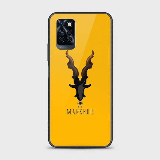 Infinix Note 10 Pro Cover - Markhor Series - D39 - HQ Ultra Shine Premium Infinity Glass Soft Silicon Borders Case ( Fast Delivery )