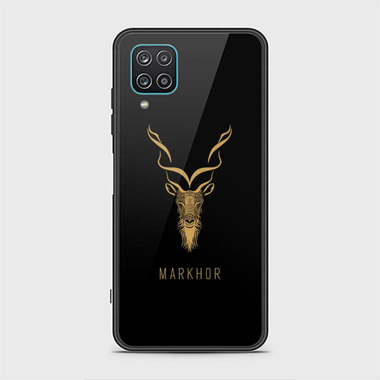 Samsung Galaxy A12 Cover - Markhor Series - HQ Ultra Shine Premium Infinity Glass Soft Silicon Borders Case (Fast Delivery)