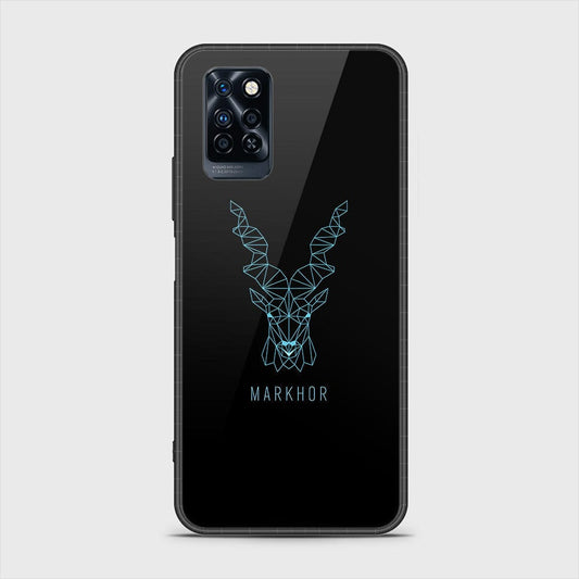 Infinix Note 10 Pro Cover - Markhor Series - D34 - HQ Ultra Shine Premium Infinity Glass Soft Silicon Borders Case ( Fast Delivery )