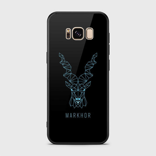 Samsung Galaxy S8 Plus Cover - Markhor Series - D25 - HQ Ultra Shine Premium Infinity Glass Soft Silicon Borders Case ( Fast Delivery )
