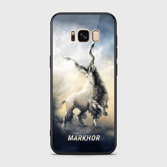 Samsung Galaxy S8 Plus Cover - Markhor Series - D43 - HQ Ultra Shine Premium Infinity Glass Soft Silicon Borders Case ( Fast Delivery)