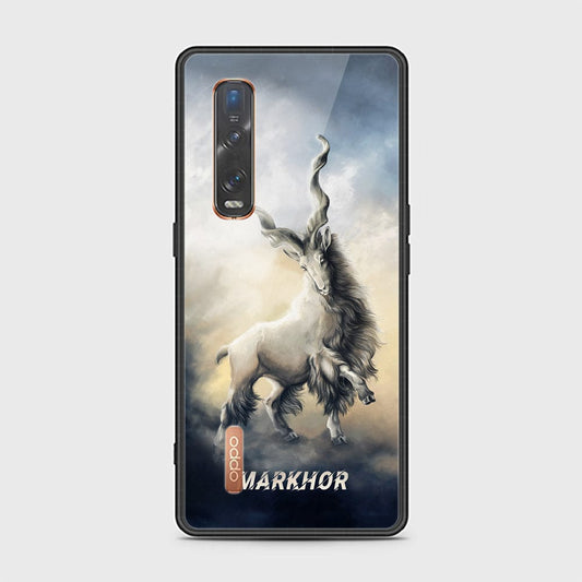 Oppo Find X2 Pro Cover - Markhor Series - D9 - HQ Ultra Shine Premium Infinity Glass Soft Silicon Borders Case ( Fast Delivery )