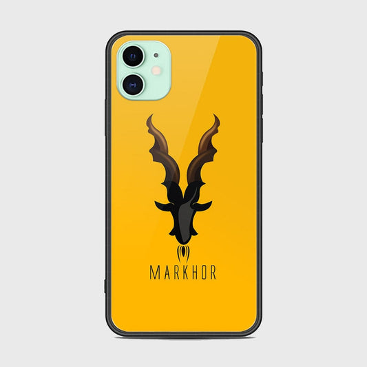 iPhone 11 Cover - Markhor Series - D12 - HQ Ultra Shine Premium Infinity Glass Soft Silicon Borders Case ( Fast Delivery )