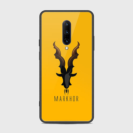 OnePlus 7 Pro Cover - Markhor Series - HQ Ultra Shine Premium Infinity Glass Soft Silicon Borders Case (Fast Delivery)