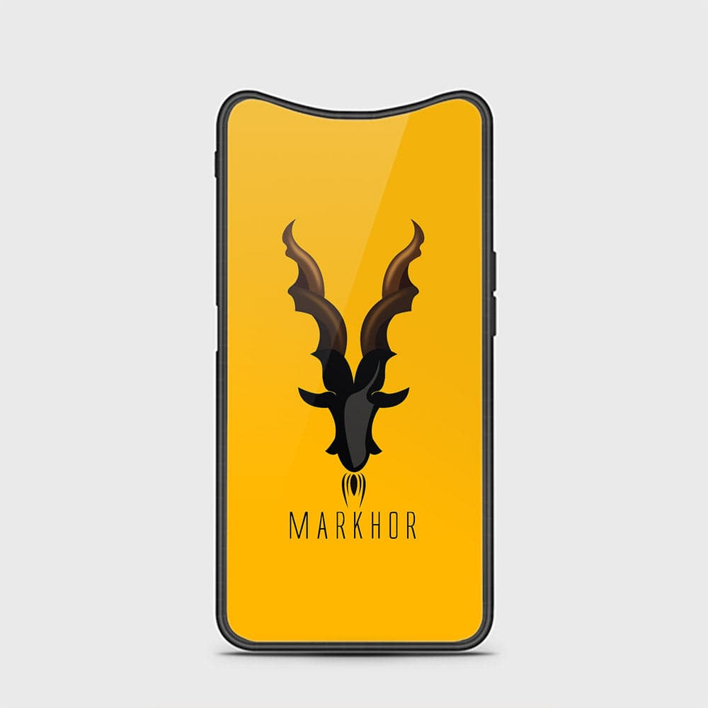 Oppo Find X Cover - Markhor Series - D22 - HQ Ultra Shine Premium Infinity Glass Soft Silicon Borders Case ( Fast Delivery )