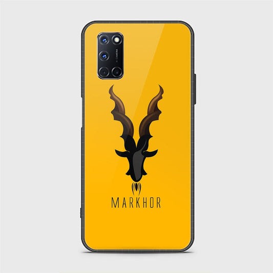 Oppo A92 Cover - Markhor Series - HQ Ultra Shine Premium Infinity Glass Soft Silicon Borders Case (Fast Delivery)