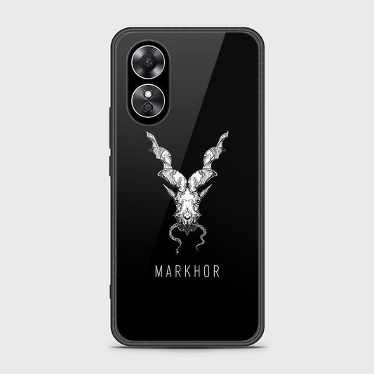 Oppo A17k Cover- Markhor Series - HQ Ultra Shine Premium Infinity Glass Soft Silicon Borders Case (Fast Delivery)