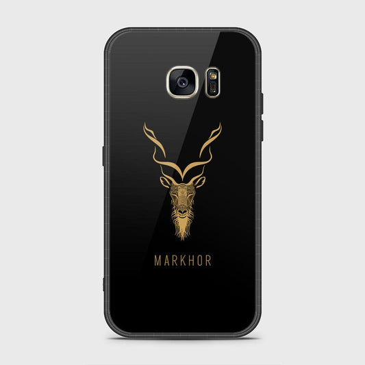Samsung Galaxy S7 Cover- Markhor Series - HQ Ultra Shine Premium Infinity Glass Soft Silicon Borders Case (Fast Delivery)