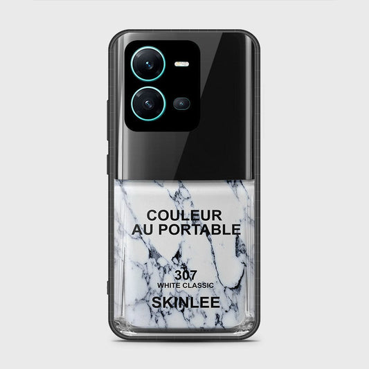 Vivo V25 5G Cover- Couleur Au Portable Series - HQ Ultra Shine Premium Infinity Glass Soft Silicon Borders Case (Fast Delivery)