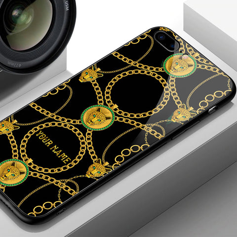 Oppo A18 Cover- Gold Series - HQ Ultra Shine Premium Infinity Glass Soft Silicon Borders Case