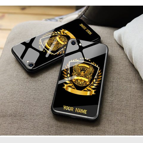Oppo A18 Cover- Gold Series - HQ Ultra Shine Premium Infinity Glass Soft Silicon Borders Case