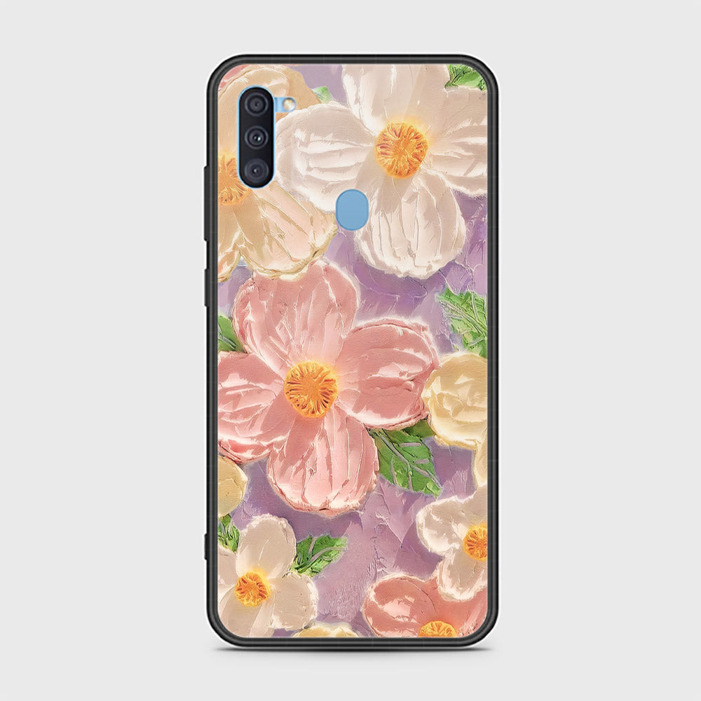 Samsung Galaxy A11 Cover Floral Series Design 11 White