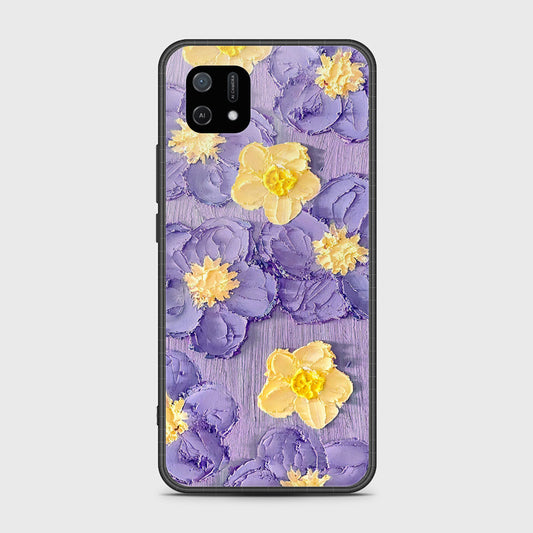 Oppo A16e Cover - Floral Series - Design 8 - Pink & Yellow - HQ Ultra Shine Premium Infinity Glass Soft Silicon Borders Case