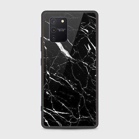 Samsung Galaxy M80s Cover - Black Marble Series - HQ Ultra Shine Premium Infinity Glass Soft Silicon Borders Case