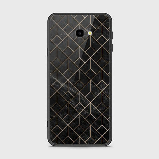 Samsung Galaxy J4 Plus Cover - Black Marble Series - D385  - HQ Ultra Shine Premium Infinity Glass Soft Silicon Borders Case ( Fast Delivery )