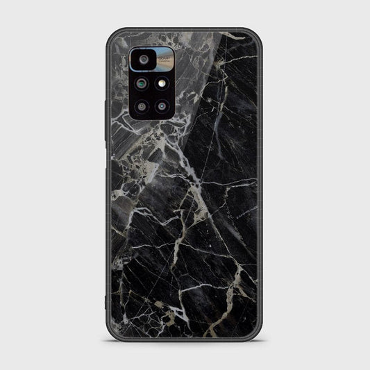 Xiaomi Redmi 10 2022 Cover - Black Marble Series - HQ Ultra Shine Premium Infinity Glass Soft Silicon Borders Case (Fast Delivery)