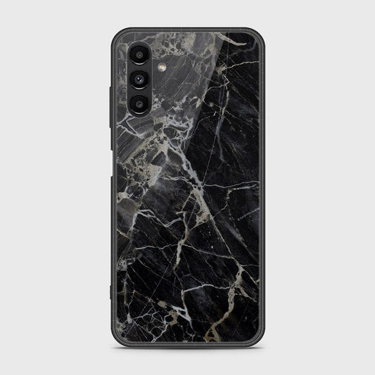 Samsung Galaxy A04s Cover- Black Marble Series - HQ Ultra Shine Premium Infinity Glass Soft Silicon Borders Case (Fast Delivery)