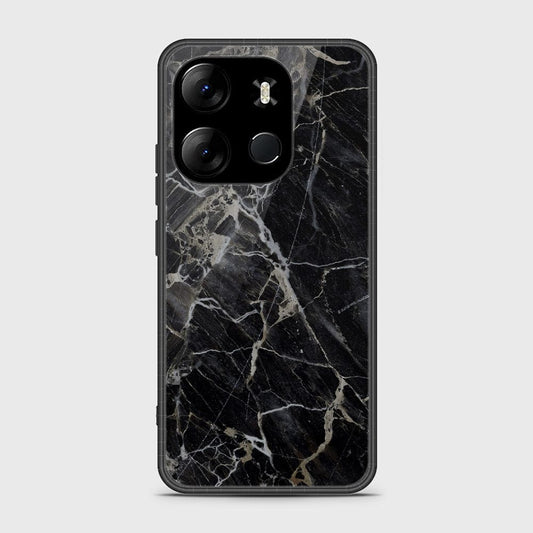 Infinix Smart 7 HD Cover- Black Marble Series - HQ Ultra Shine Premium Infinity Glass Soft Silicon Borders Case (Fast Delivery)