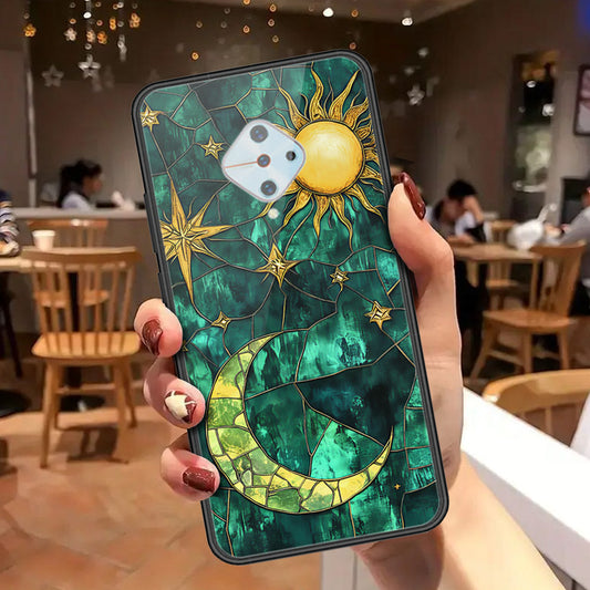 Vivo Y51 Cover - Celestial Starry Universe Series - HQ Ultra Shine Premium Infinity Glass Soft Silicon Borders Case