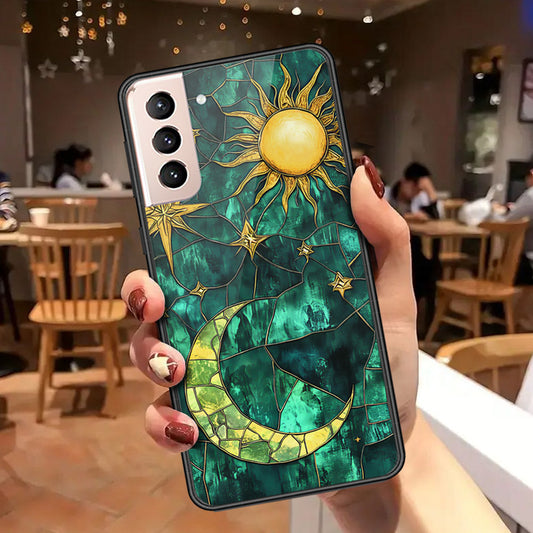 Samsung Galaxy S22 5G Cover - Celestial Starry Universe Series - HQ Ultra Shine Premium Infinity Glass Soft Silicon Borders Case