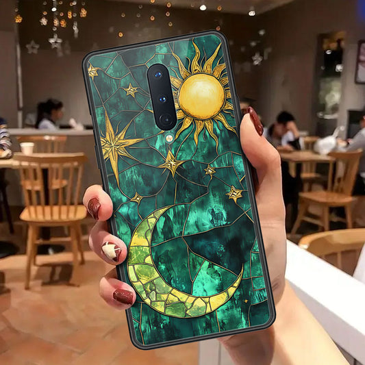 OnePlus 8 Cover - Celestial Starry Universe Series - HQ Ultra Shine Premium Infinity Glass Soft Silicon Borders Case