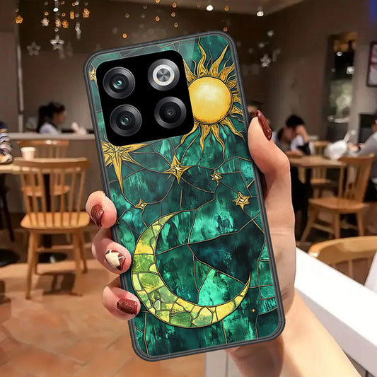 Samsung Galaxy Z Fold 3 5G Cover - Celestial Starry Universe Series - HQ Ultra Shine Premium Infinity Glass Soft Silicon Borders Case