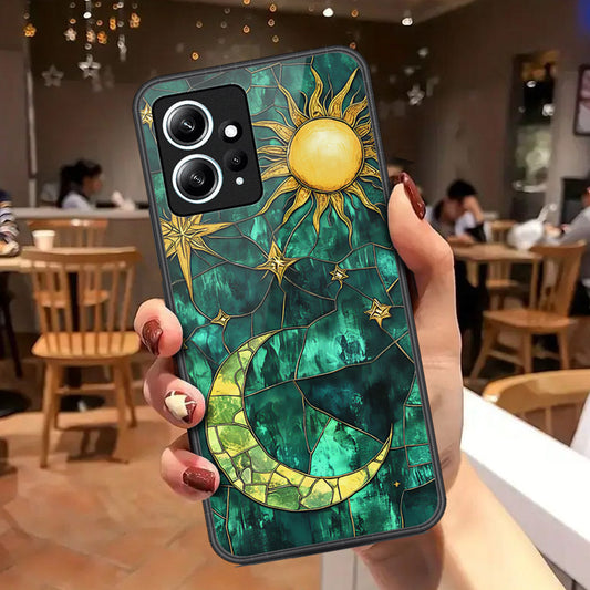 Xiaomi Redmi Note 12 4G Cover - Celestial Starry Universe Series - HQ Ultra Shine Premium Infinity Glass Soft Silicon Borders Case