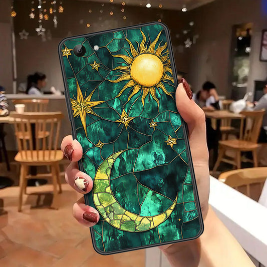Vivo Y81 Cover - Celestial Starry Universe Series - HQ Ultra Shine Premium Infinity Glass Soft Silicon Borders Case