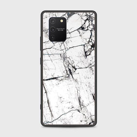 Samsung Galaxy M80s Cover - White Marble Series 2 - HQ Ultra Shine Premium Infinity Glass Soft Silicon Borders Case