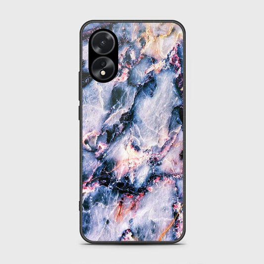 Oppo A18 Cover- Colorful Marble Series - HQ Ultra Shine Premium Infinity Glass Soft Silicon Borders Case