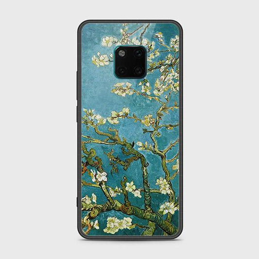 Huawei Mate 20 Pro Cover - Floral Series 2 - HQ Ultra Shine Premium Infinity Glass Soft Silicon Borders Case (Fast Delivery)