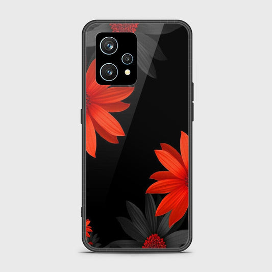 Realme 9 4G Cover- Floral Series 2 - D48 - HQ Ultra Shine Premium Infinity Glass Soft Silicon Borders Case ( Fast Delivery )