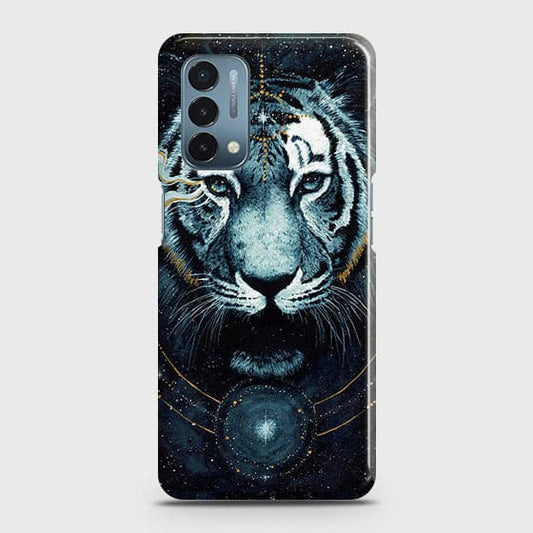 OnePlus Nord N200 5G Cover - Vintage Galaxy Tiger Printed Hard Case with Life Time Colors Guarantee (Fast Delivery)