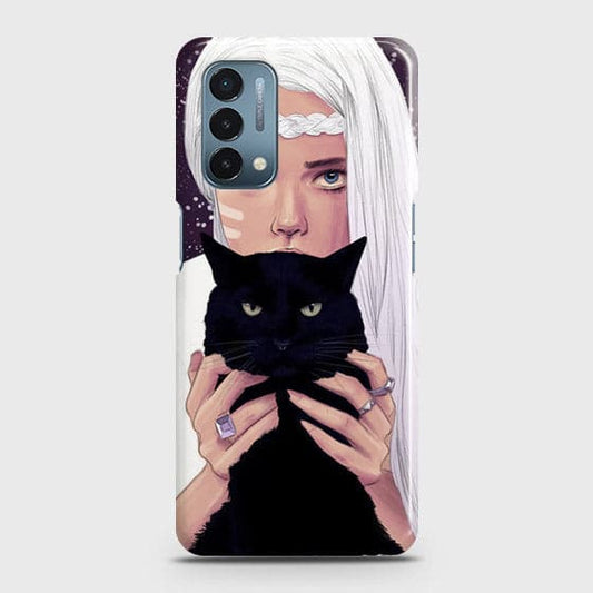 OnePlus Nord N200 5G Cover - Trendy Wild Black Cat Printed Hard Case with Life Time Colors Guarantee B77 (Fast Delivery)