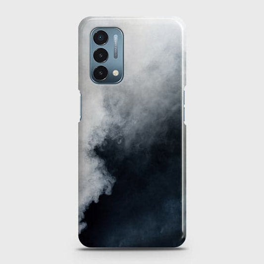 OnePlus Nord N200 5G Cover - Matte Finish - Trendy Misty White and Black Marble Printed Hard Case with Life Time Colors Guarantee ( Fast Delivery )