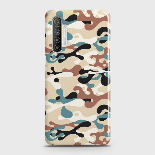Realme X2 Cover - Camo Series - Black & Brown Design - Matte Finish - Snap On Hard Case with LifeTime Colors Guarantee