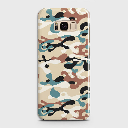 Samsung Galaxy S8 Plus Cover - Camo Series - Black & Brown Design - Matte Finish - Snap On Hard Case with LifeTime Colors Guarantee (Fast Delivery)