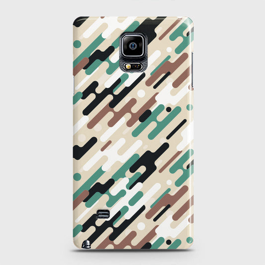Samsung Galaxy Note 4 Cover - Camo Series 3 - Black & Brown Design - Matte Finish - Snap On Hard Case with LifeTime Colors Guarantee (Fast Delivery)